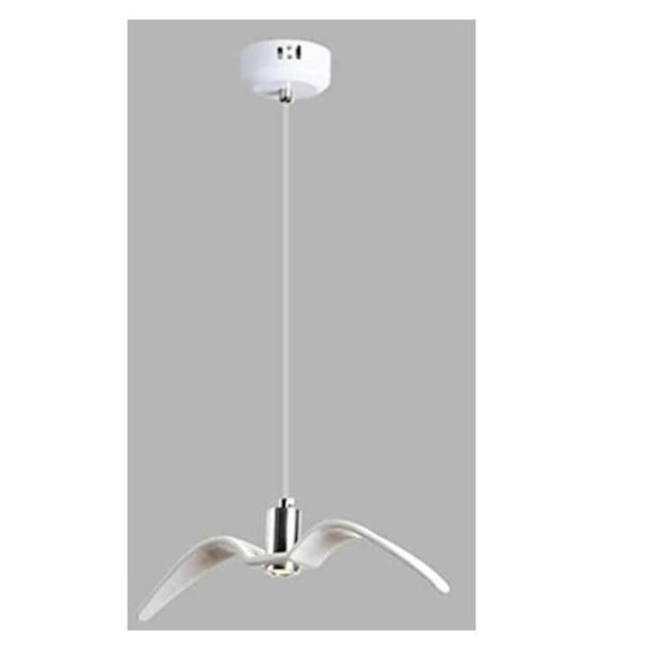 Полилей, скандинавска висяща лампа за бар плот на ресторант, 3000K топла светлина, с концепция на чайка, модерен семпъл декоративен полилей за кафене, магазин за дрехи, хотелска рецепция/тип А [