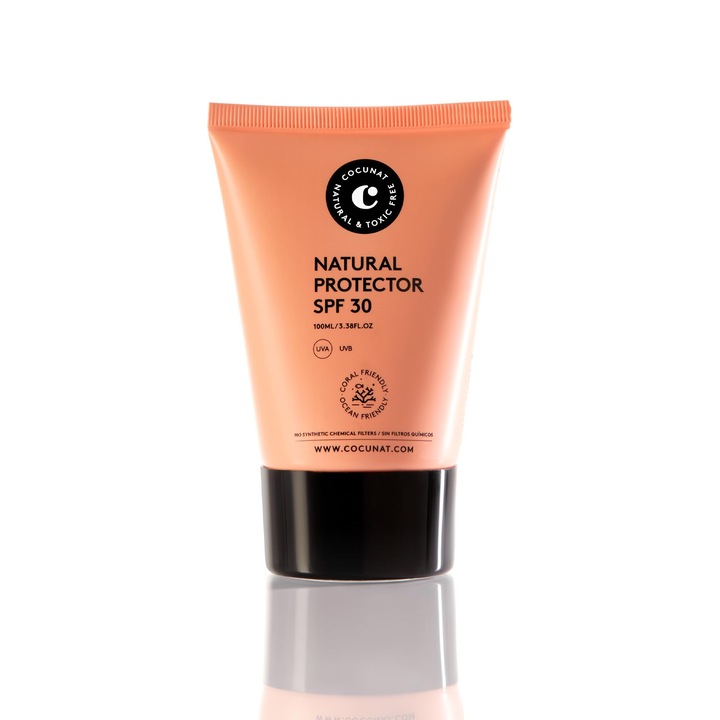 Слънцезащитен крем Cocunat, SPF 30, хидратиращ, 100 мл