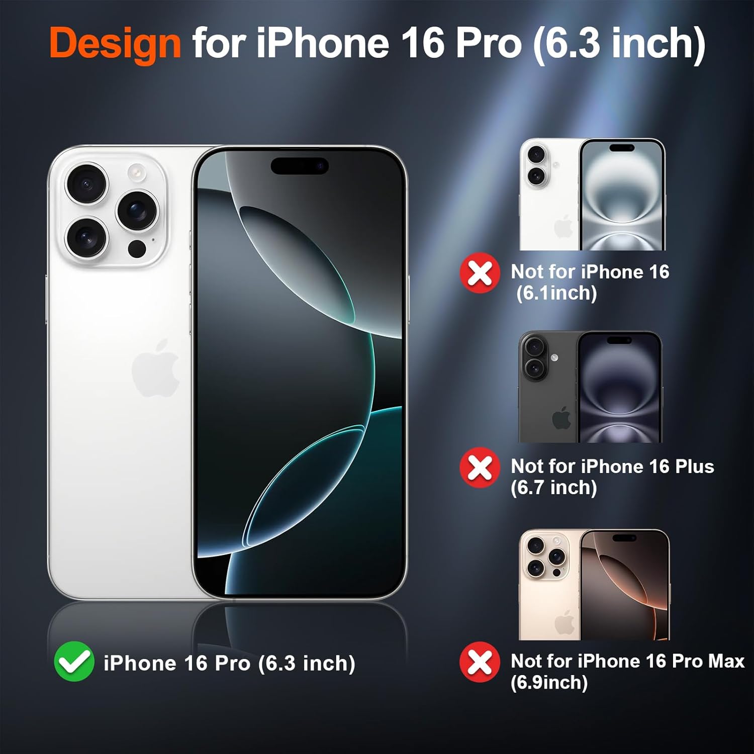 Husa pentru iPhone 16 PRO, MagSafe, Hybrid Ultra Slim, Carcasa Spate Mat, Protectie Militara Antisoc, Negru