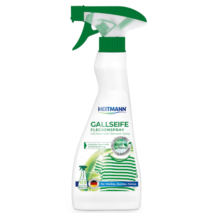 Spray pentru indepartarea petelor cu sapun din fiere de bovina, Heitmann, 250 ml
