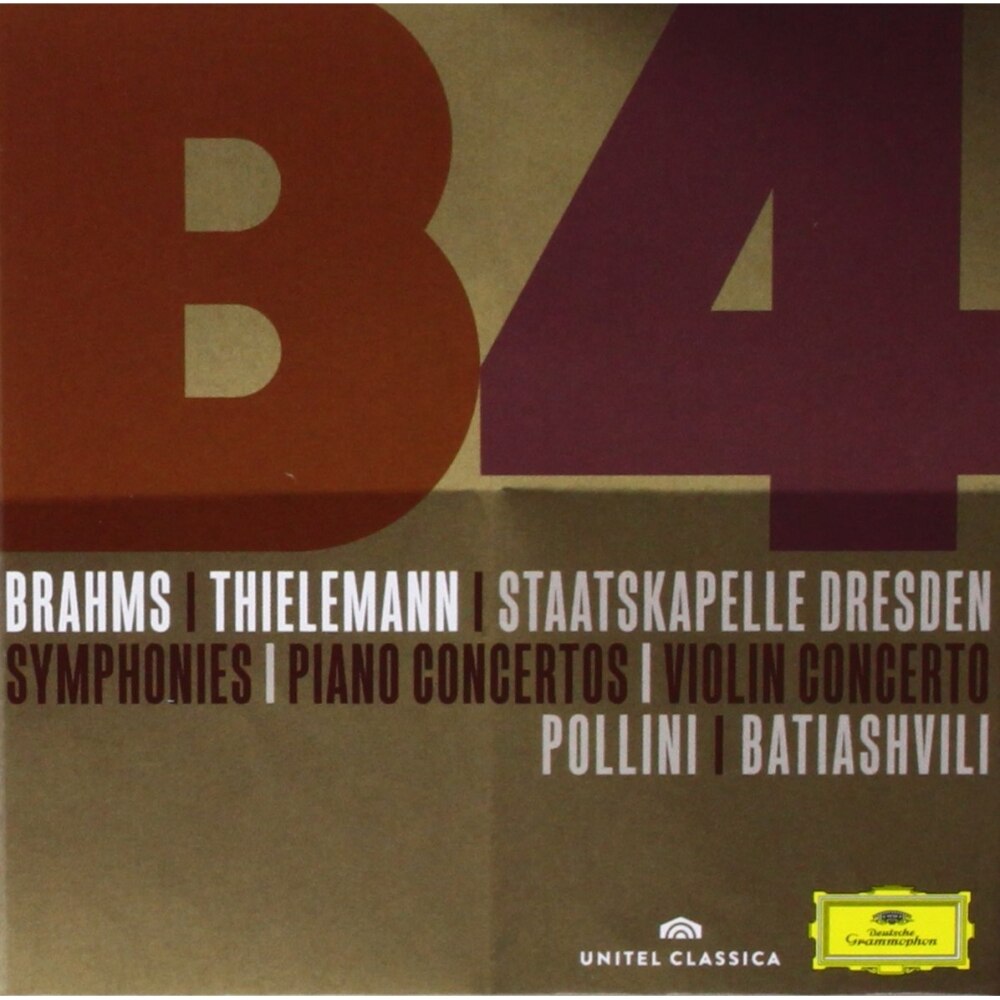 Maurizio Pollini, Lisa Batiashvili, Staatskapelle Dresden-Brahms: Symphonies /Piano Concertos / Violin Concerto-3CD+DVD