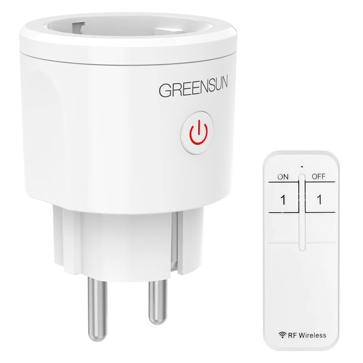 Контакт GreenSun, безжичен, с дистанционно управление, 30 м, за умен дом