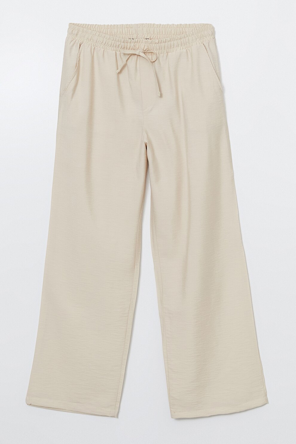 たき roBa LC WAIKIKI, Pantaloni crop cu croiala ampla si talie ajustabila