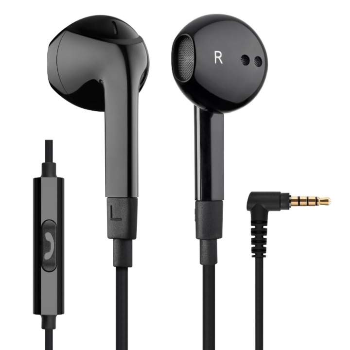 Casti Ludos Ferox In-Ear Cu Cablu Si Microfon, Garantie 5 Ani, Casti In-Ear, Casti Intraauriculare Cu Mufa Jack De 3, 5 Mm, Casti Cu Bas Bogat, Casti Pentru Iphone, Ipad, Huawei, Samsung