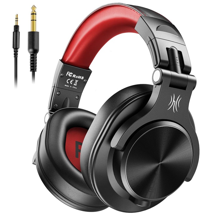 Casti Oneodio Over-Ear, Casti Dj Cu Cablu, Casti Hifi Profesionale De Studio Inchise Cu Port Partajat Pentru Inregistrare Electronica Cu Tobe, Pian, Chitara, Amplificator, Monitorizare