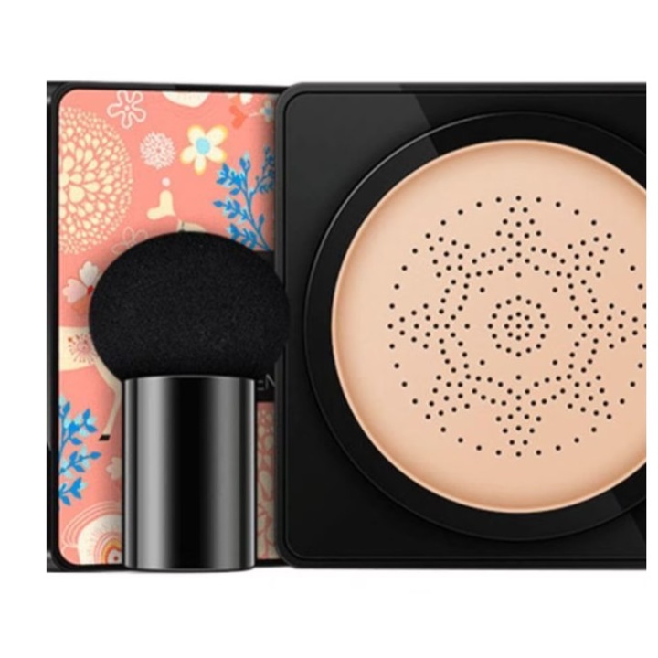 Фон дьо тен Cushion Beauty Linasi, 20 г, естествен цвят, перфектно покритие и матова кожа