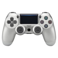 Gamepad wireless, argintiu, compatibil PlayStation 4, vibratii duale, 16 butoane, 800 mAh