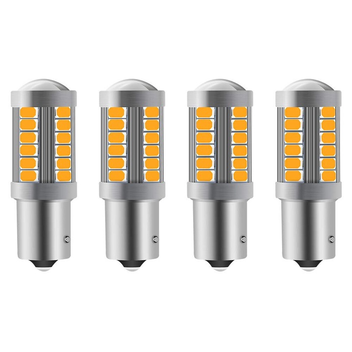 4 darabos LED-es autóizzó készlet 33SMD, PsAyl, 12-30V, 3.6W