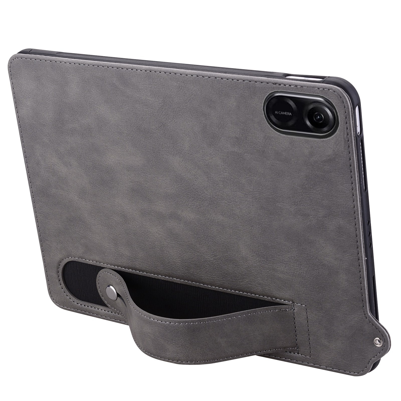 Husa tableta pentru Honor Pad X8a 11 2024, piele TPU, design cu curea de mana, protectie completa, accesorii incluse, gri