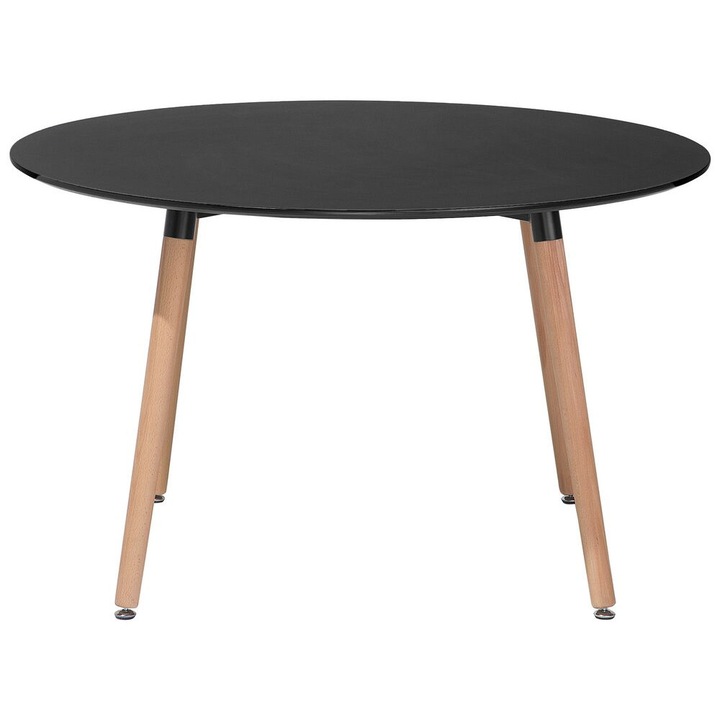 Masa de dining Bovio Negru 120 cm 120 cm