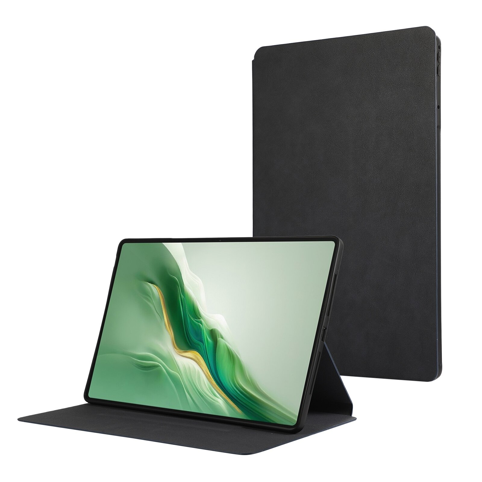 Husa tableta pentru Honor MagicPad 2 12.3, TPU + piele, tip carte cu suport, inchidere magnetica, bleumarin