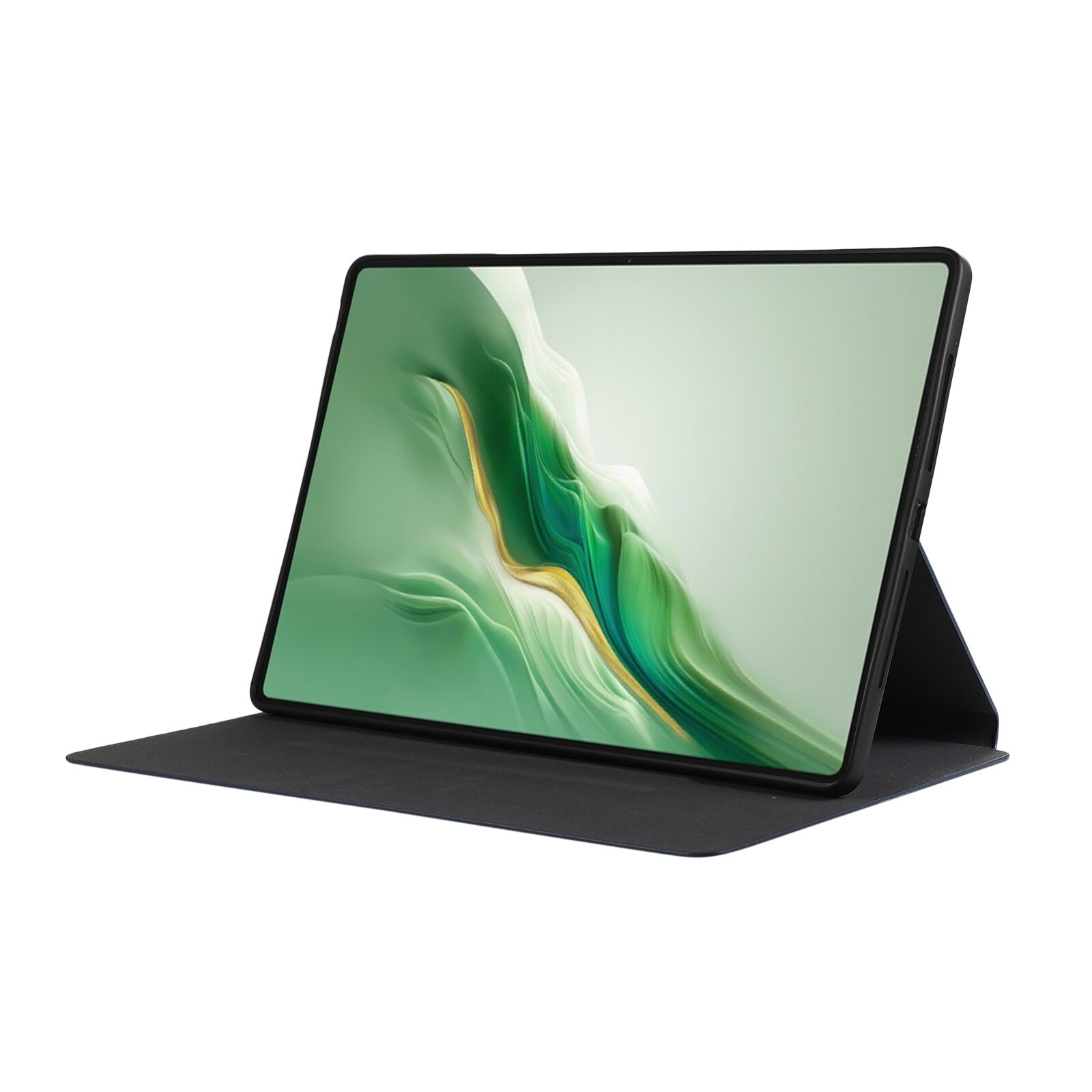 Husa tableta pentru Honor MagicPad 2 12.3, TPU + piele, tip carte cu suport, inchidere magnetica, bleumarin