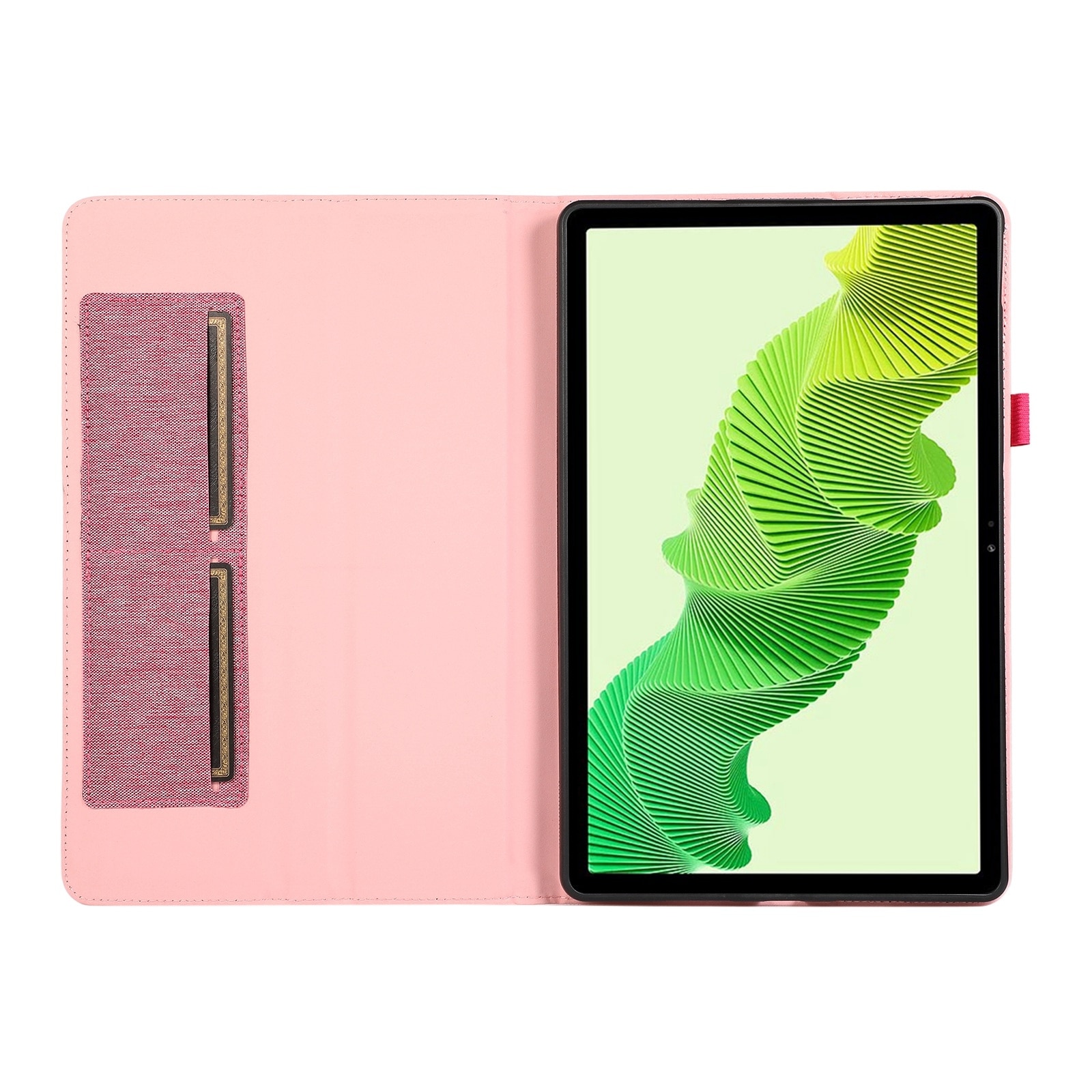 Husa tableta pentru Honor MagicPad 2 12.3, textura de piele, design orizontal cu acces port USB-C, rosu vin