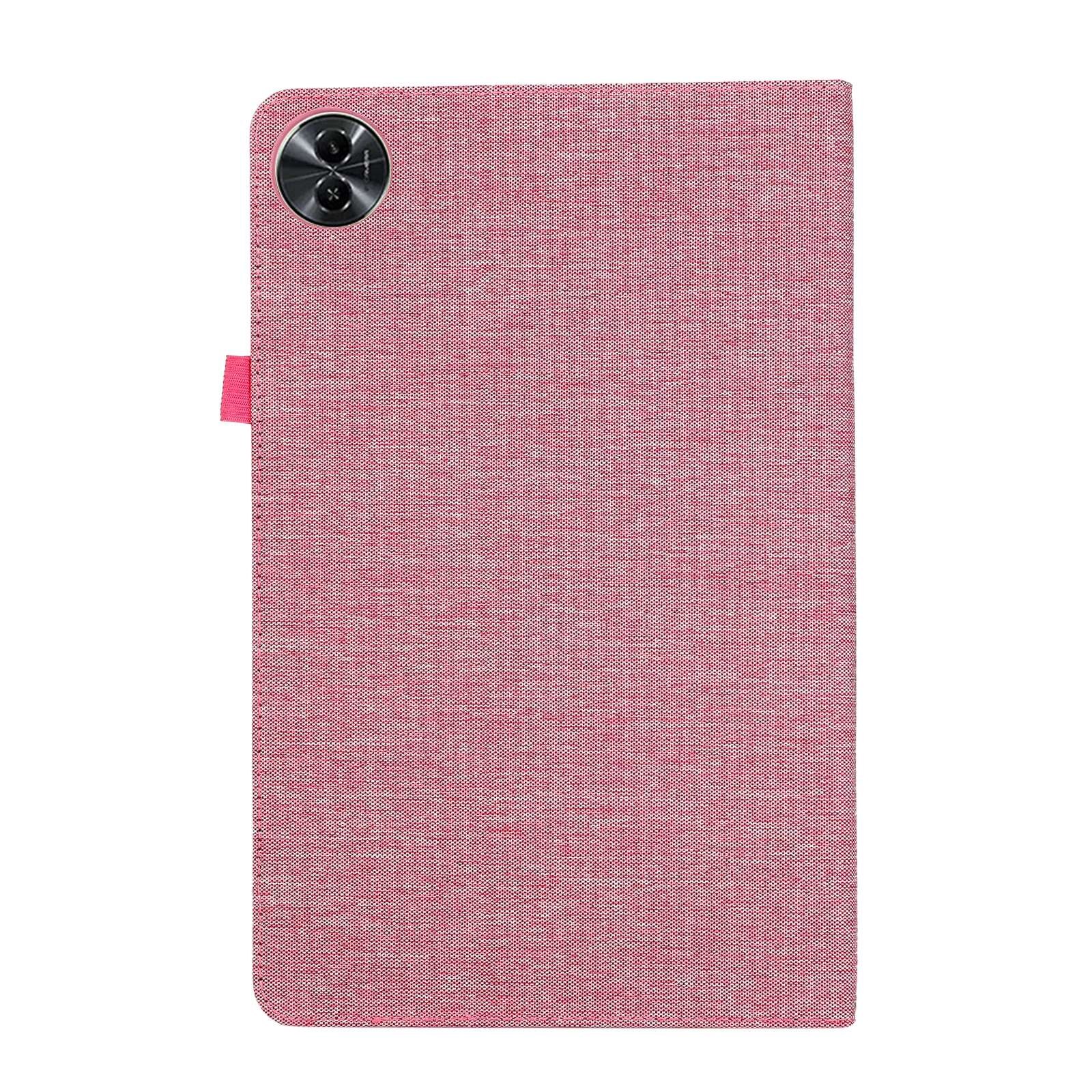 Husa tableta pentru Honor MagicPad 2 12.3, textura de piele, design orizontal cu acces port USB-C, rosu vin