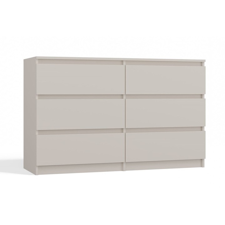 Скрин Malwa M6 120, 6 чекмеджета, цвят Кашмир, размери 120x40x80см