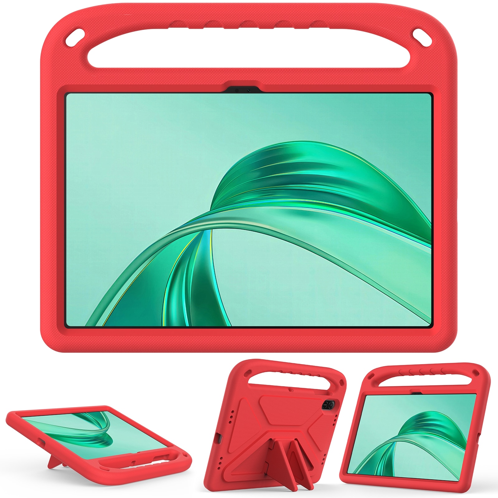 Husa tableta pentru Honor Pad X8a, portabila cu manere, EVA rezistenta la socuri, rosu