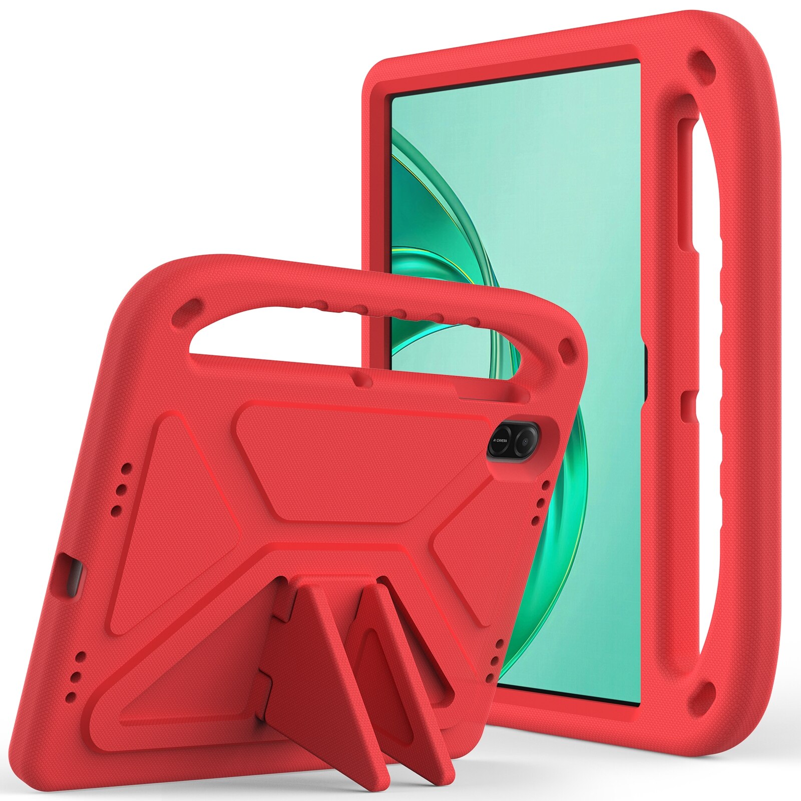 Husa tableta pentru Honor Pad X8a, portabila cu manere, EVA rezistenta la socuri, rosu