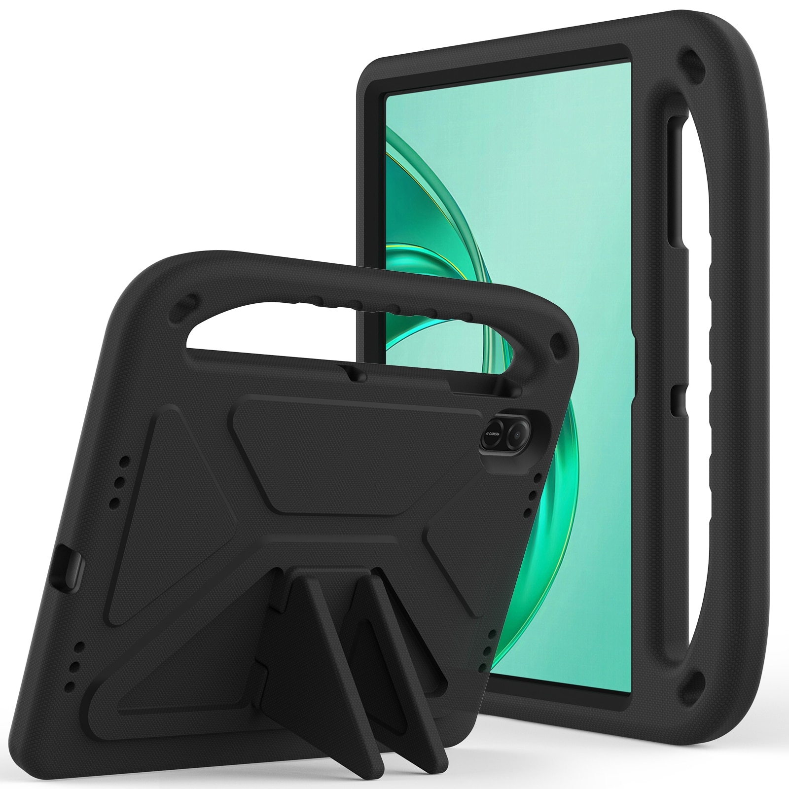 Husa tableta pentru Honor Pad X8a, portabil cu maner EVA, rezistent la socuri, in negru