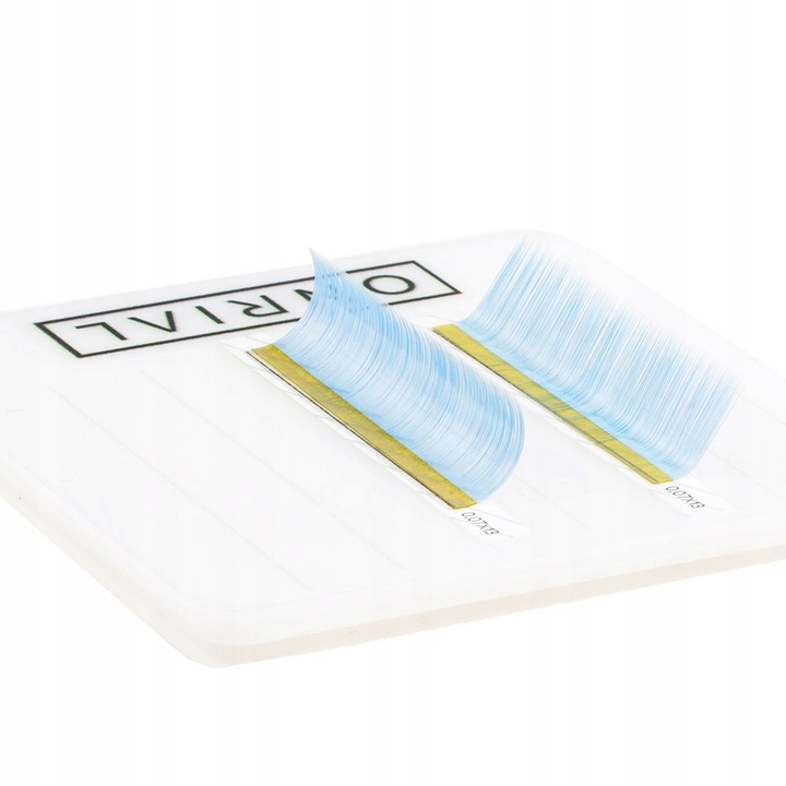 Radacini colorate pentru extensii, ONRIAL, 21 benzi, 0,07, albastru deschis, 6-13 mm