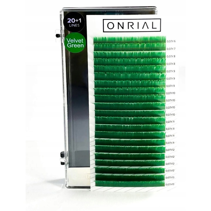 Set gene colorate C 0,07 mm 6-13 mm, verde, ONRIAL