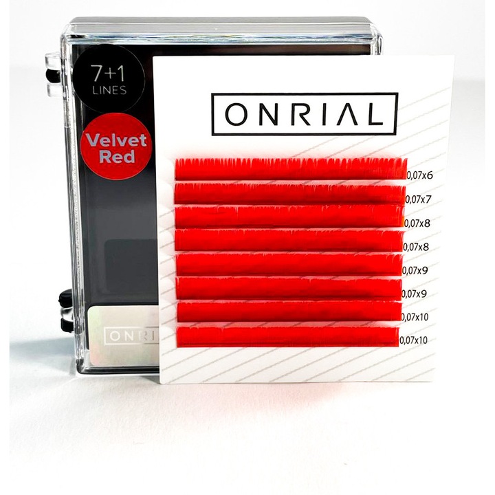 Mix de gene colorate C, 0.07 mm, 6-10 V, rosu