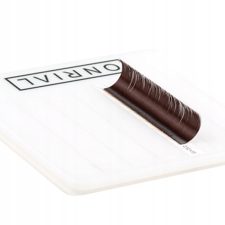 Radacini false ONRIAL DARK CHOCOLATE, 21 benzi, 0,10, 9-12 mm, culoare ciocolata inchisa, set mix lungimi