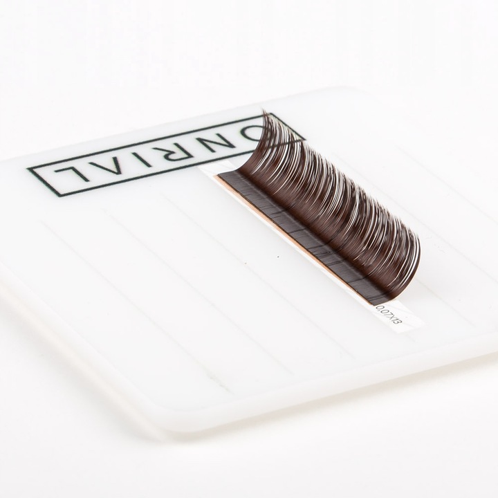 Radacini false ONRIAL DARK CHOCOLATE, 21 randuri, 0,07, 7 mm, culoare maro inchis