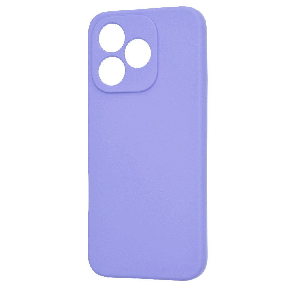 Husa pentru Honor 400 Lite Liquid Silicone subtire captusita cu microfibra anti amprenta protectie camera foto Lavanda