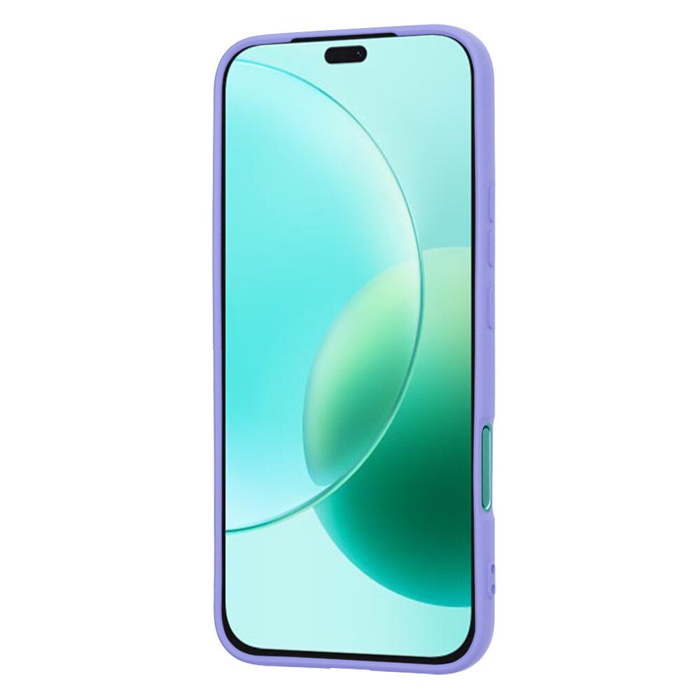 Husa pentru Honor 400 Lite Liquid Silicone subtire captusita cu microfibra anti amprenta protectie camera foto Lavanda