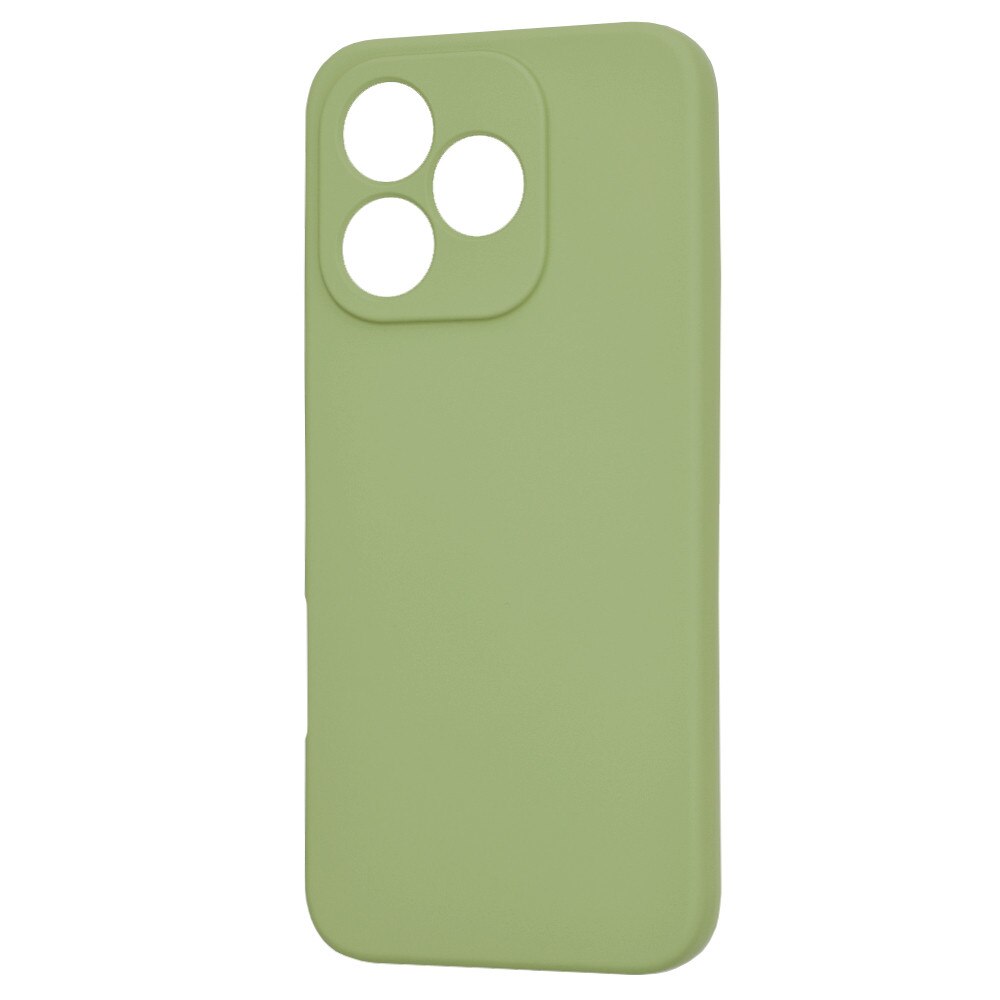 Husa pentru Honor 400 Lite Liquid Silicone subtire captusita cu microfibra anti amprenta protectie camera foto Verde