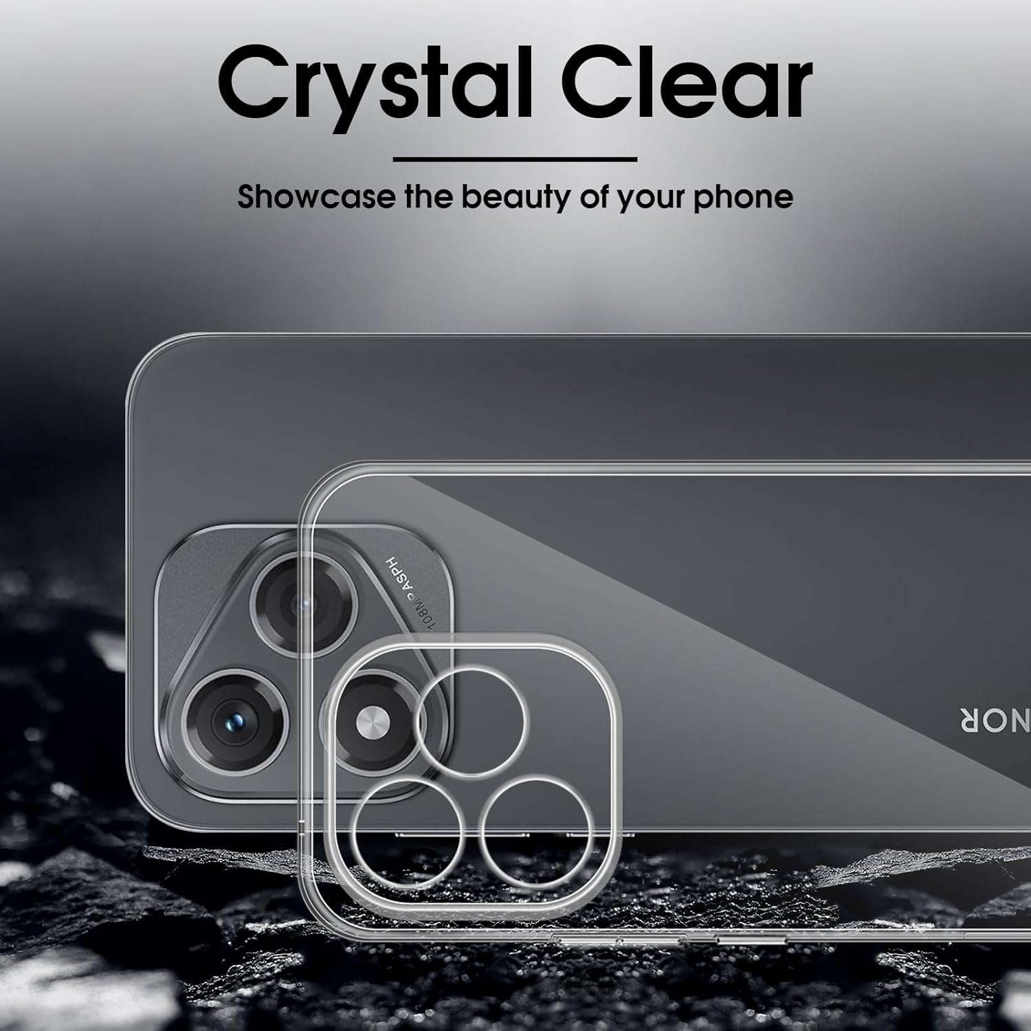 Husa pentru Honor 400 Lite Anti-Shock 1.5mm cu protectie lentile Transparent