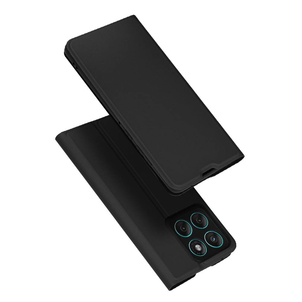 Husa pentru Motorola Edge 60 Fusion / Edge 60 tip carte BookFlip inchidere magnetica Negru intens