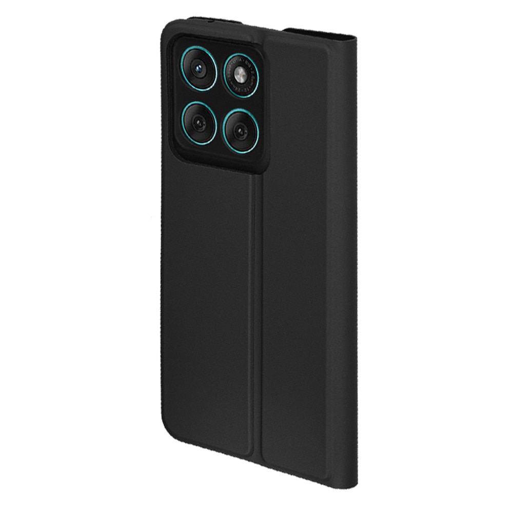 Husa pentru Motorola Edge 60 Fusion / Edge 60 tip carte BookFlip inchidere magnetica Negru intens
