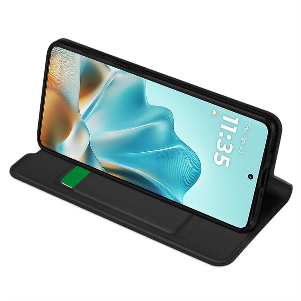 Husa pentru Motorola Edge 60 Fusion / Edge 60 tip carte BookFlip inchidere magnetica Negru intens