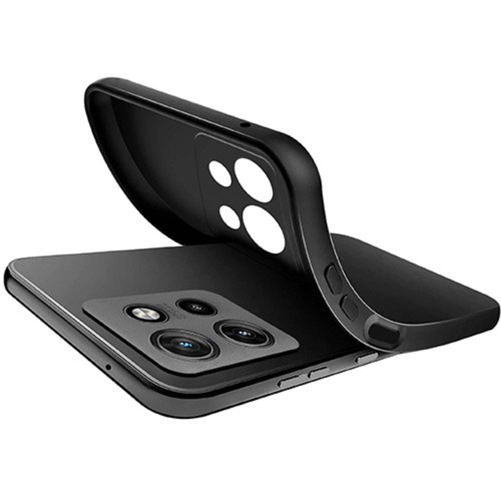 Силиконов калъф Omni за MOTOROLA G15, черен