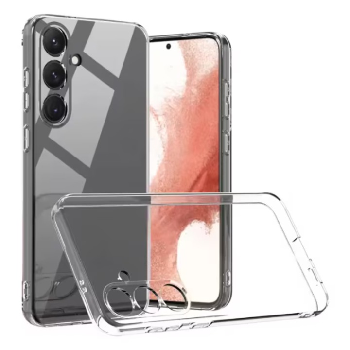 Mat-Tech védőtok, Samsung Galaxy A13 5G / Galaxy A04S készülékkel kompatibilis, ütésálló, 2 mm, kameravédelem, precíz kivágások, ütésállóság, kiemelt szélek a képernyővédelem érdekében, átlátszó
