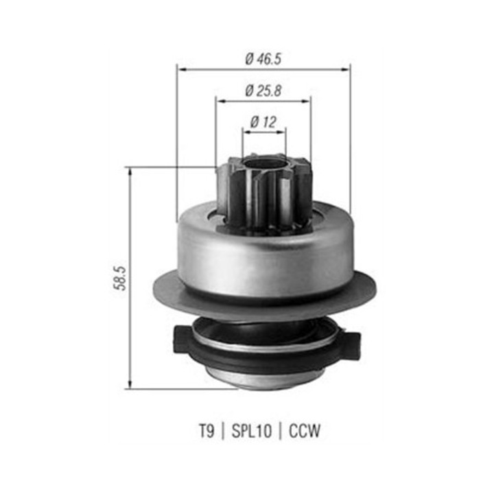 Fogaskerék, önindító MAGNETI MARELLI 940113020171