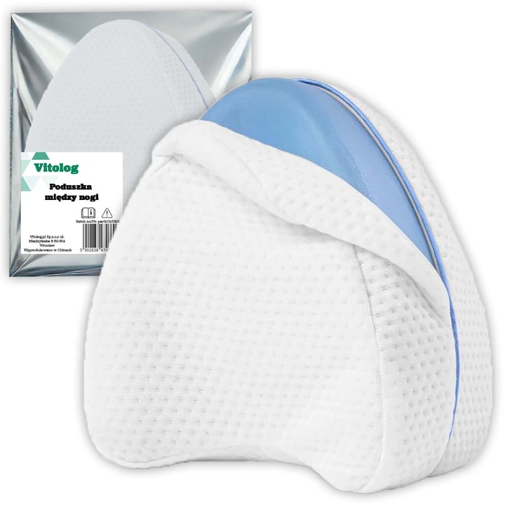 Vitolog ortopéd párna, memóriahabos, fehér, 24,5x22x13cm