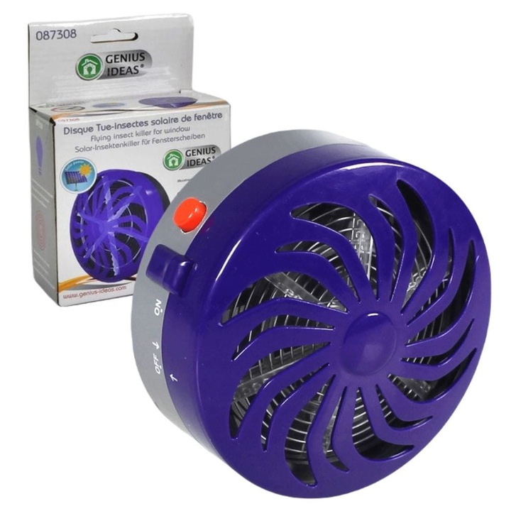 Lampa insecticida Genius Ideas UV solara albastra 10x4.5cm