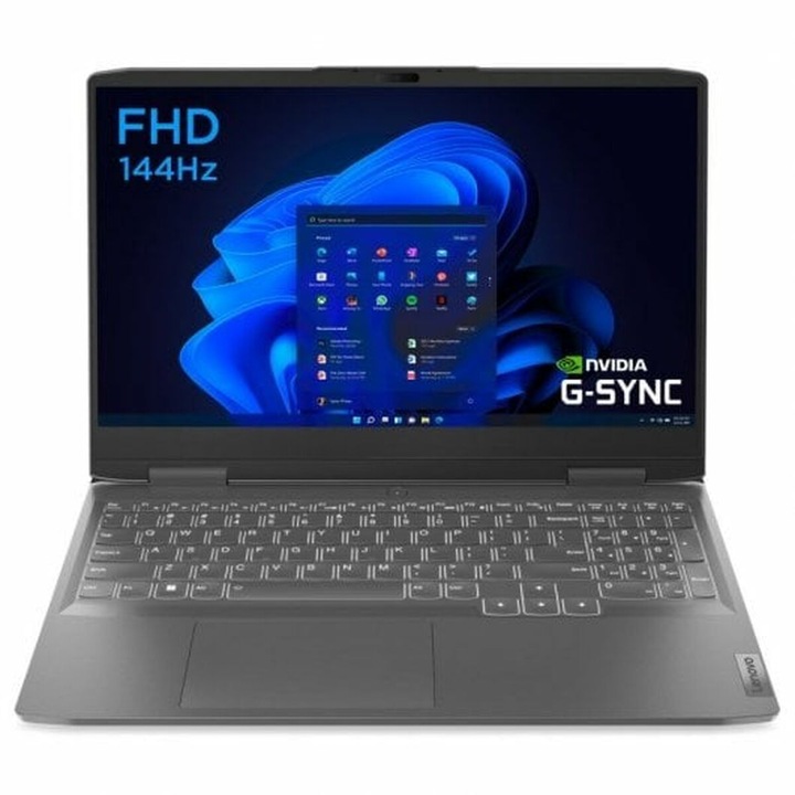 Lenovo LOQ 15IRH8 laptop, 15.6", Intel Core i5, 16 GB RAM, 512 GB SSD, Nvidia Geforce RTX 4050, szürke