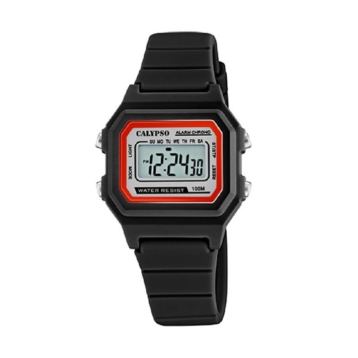 Ceas barbatesc, Calypso K5802/5, negru, 32mm