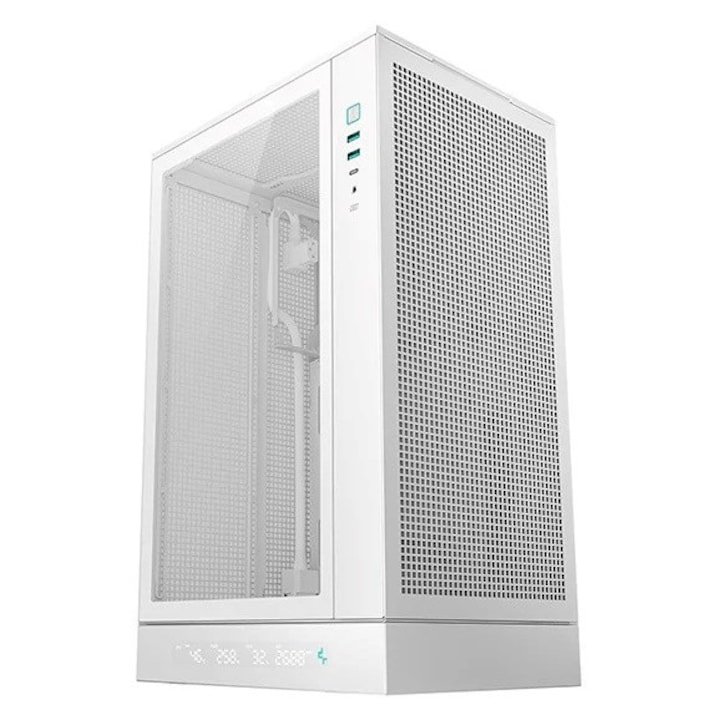 Carcasa DeepCool CH270, alb, Midi Tower, 486x225x296mm, 2x3.5" si 1x2.5"