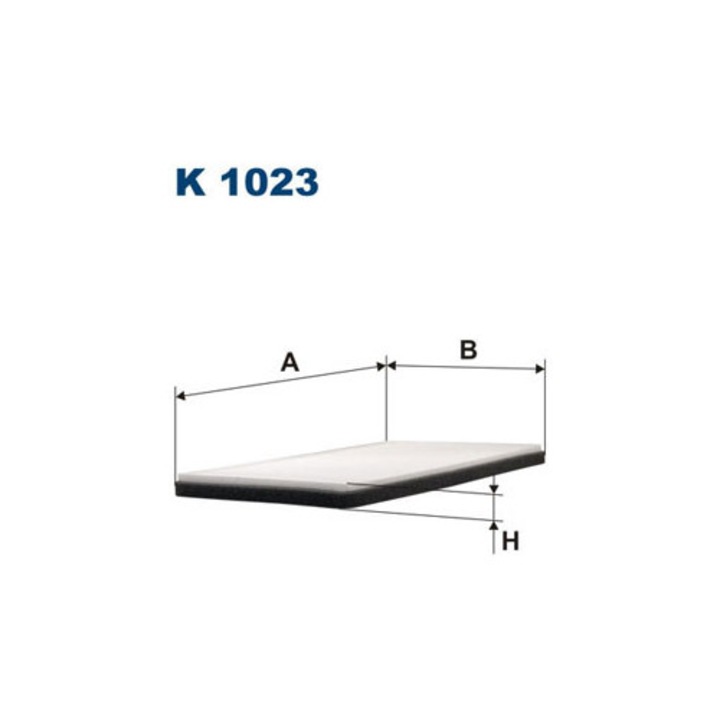 Филтър за вентилация на пътниците Filtron K 1023, 291x179x17.5 мм