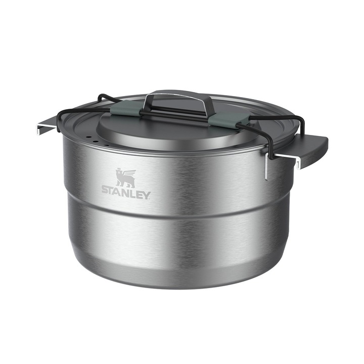 Комплект за готвене за къмпинг, Stanley, неръждаема стомана, Wildfire Core, 21 части, сребрист