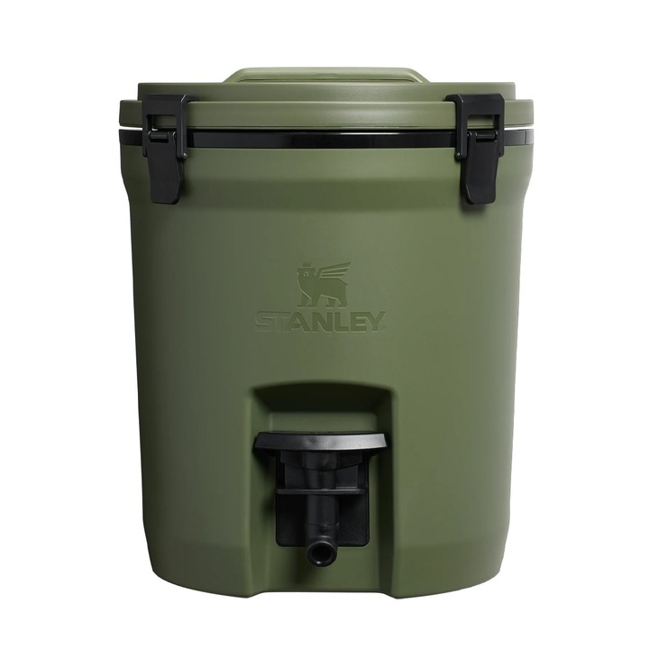 Dispenser apa, Stanley, 7.5 L, Izolatie dubla, Capac etans, Portabil, Verde