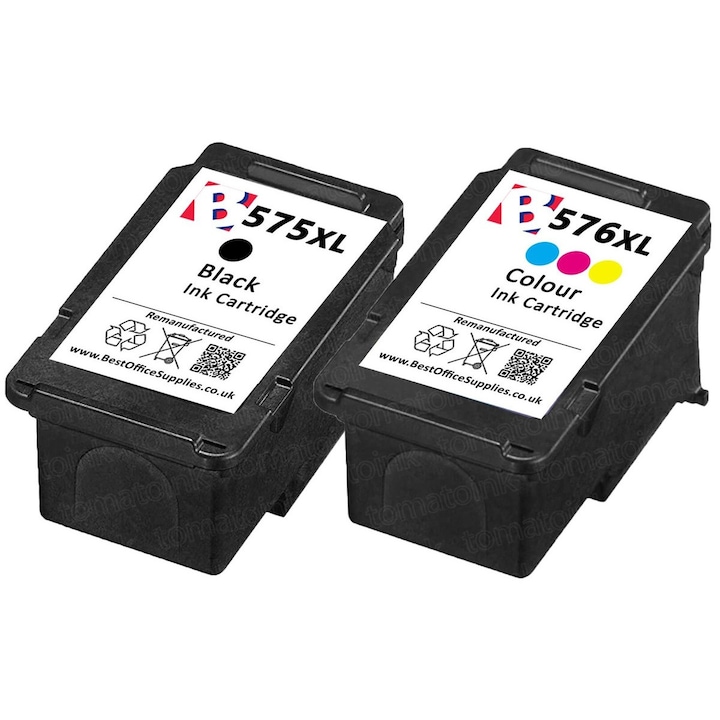 Kit 2 Cartuse Inkjet NEW-TON PG575XL Black 15 ml, CLI576XL Color 12 ml, 400 Pagini