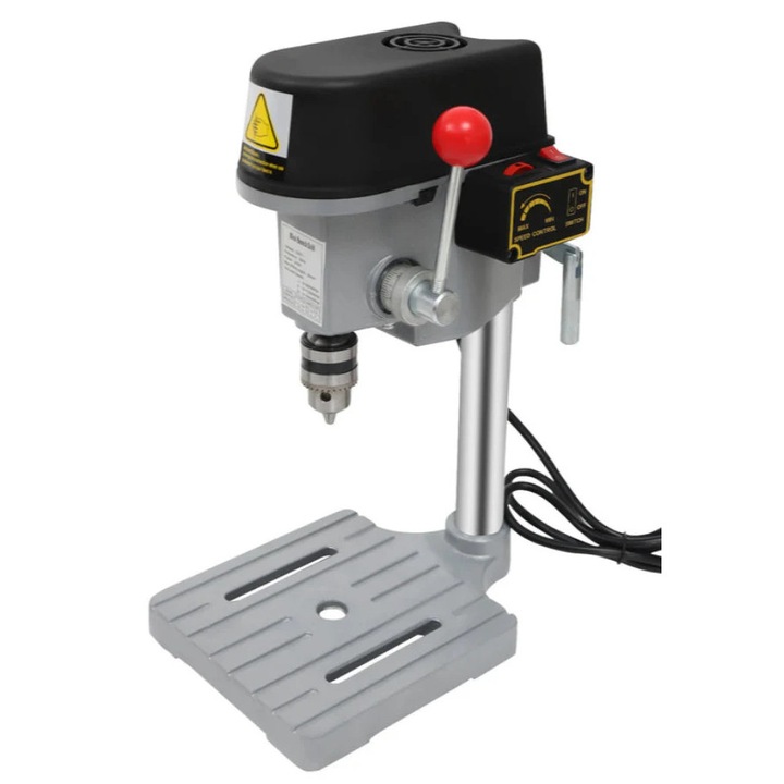 Мини бормашина, 340 W, 3 скорости, патронник 1-10 мм, черна/сребриста