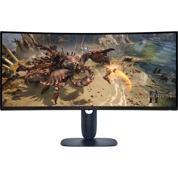 Монитор 34'' Dell Alienware AW3425DWM, Edge-Lit LED, VA, 3440 x 1440, 2 x USB Downstream, 2 x HDMI, 1 x DisplayPort 1.4, 1 x USB Type-B Upstream