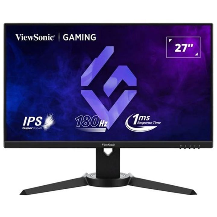 Монитор 27'' ViewSonic VX2779J-HD-PRO, LED, IPS, 1920 x 1080, 2 x HDMI 1.4, 3.5 mm комбо жак за микрофон и слушалки, DisplayPort