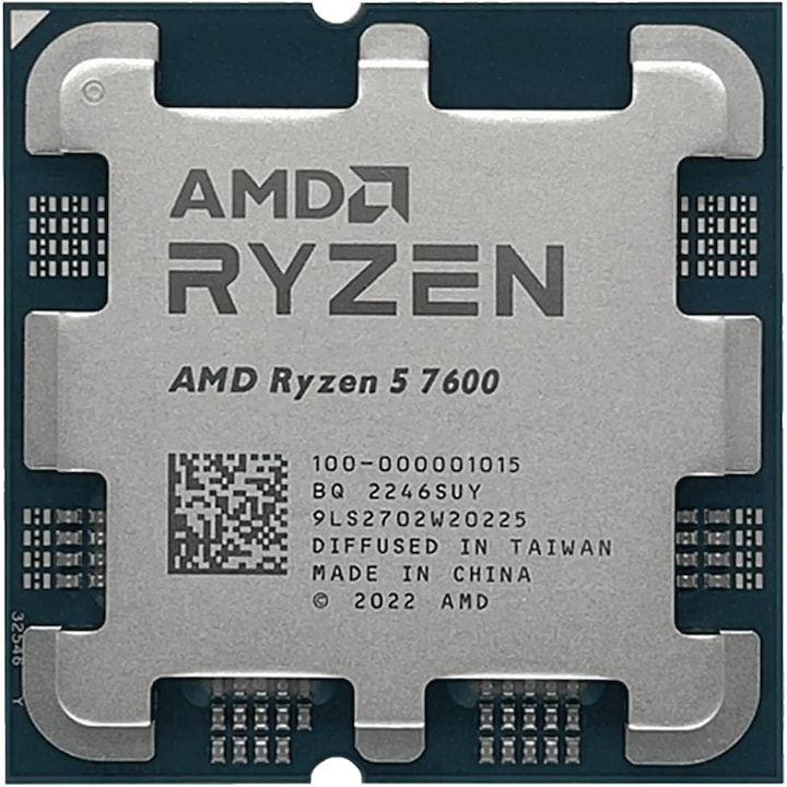 Процесор AMD Ryzen 5 7600 (3.8GHz) TRAY, 3.80 GHz, Socket AM5